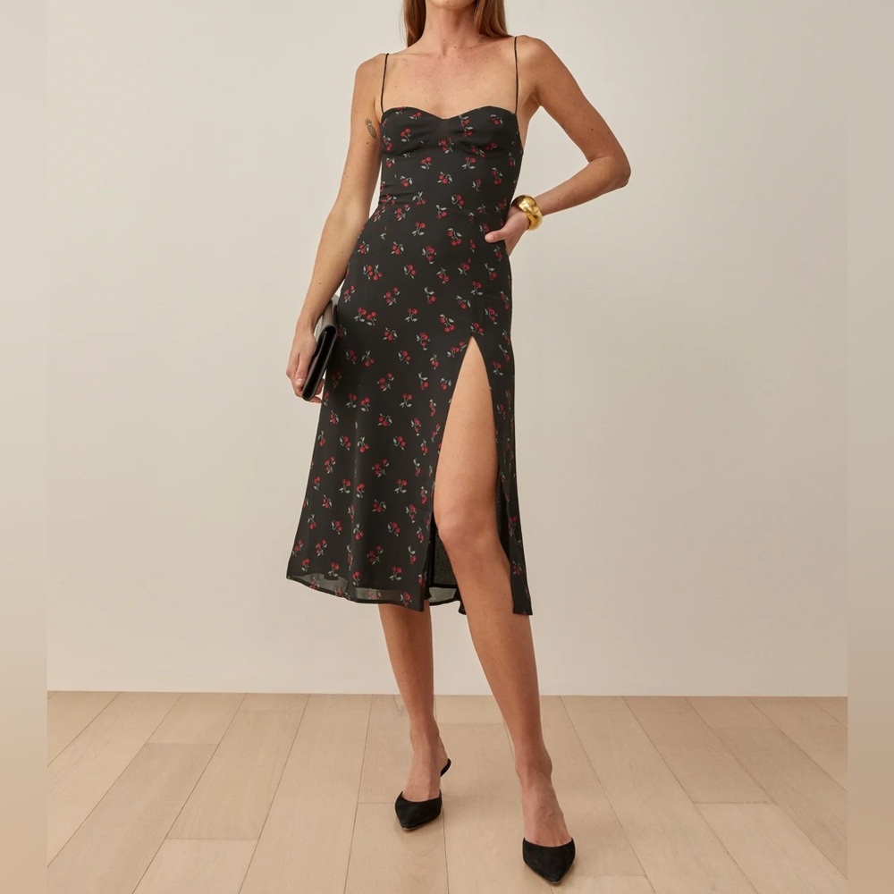 Reformation Cherry Midi Dress